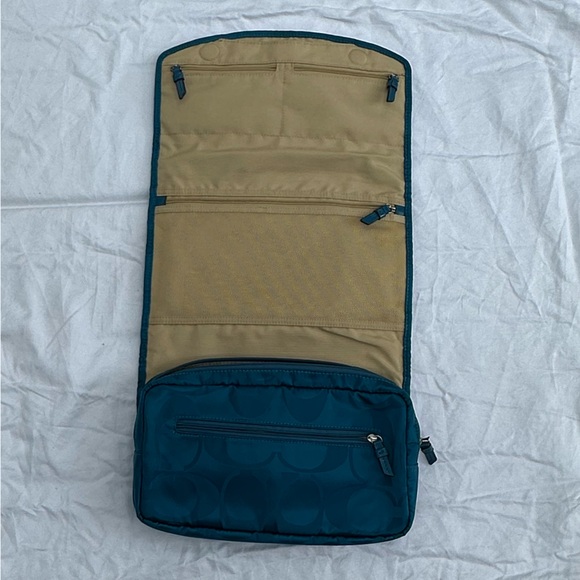 Teal Coach Toiletry Bag - Picture 2 of 11